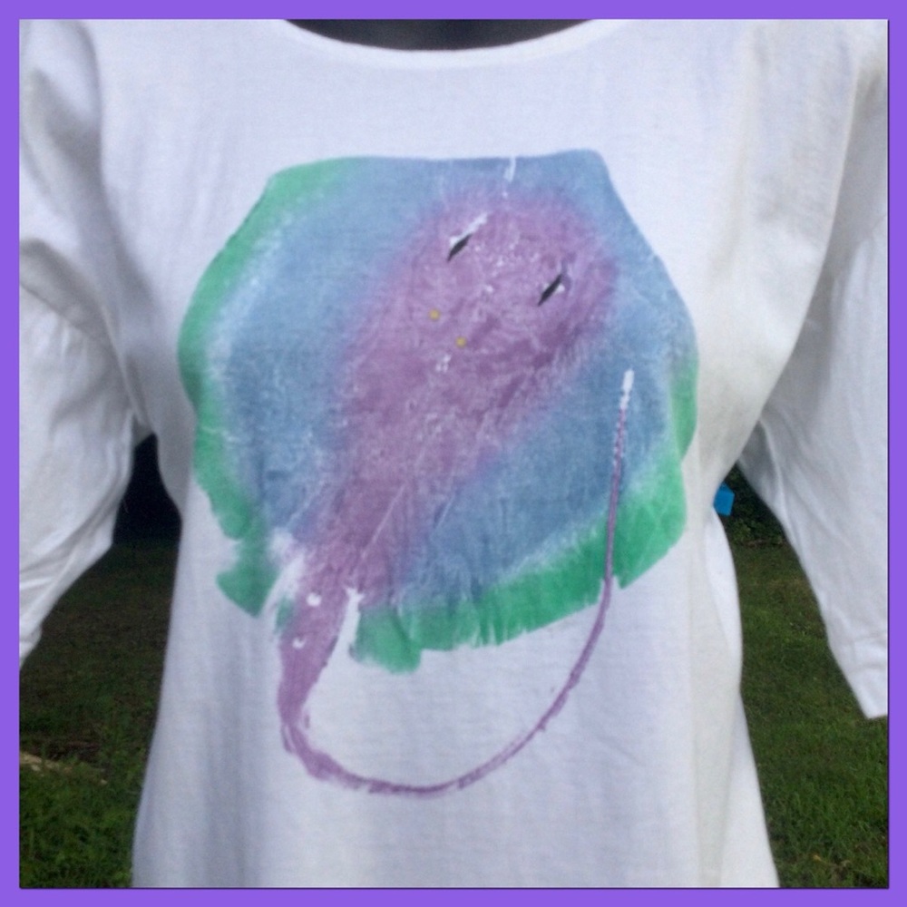 Vtg Manta/Sting Ray Top, sz M
